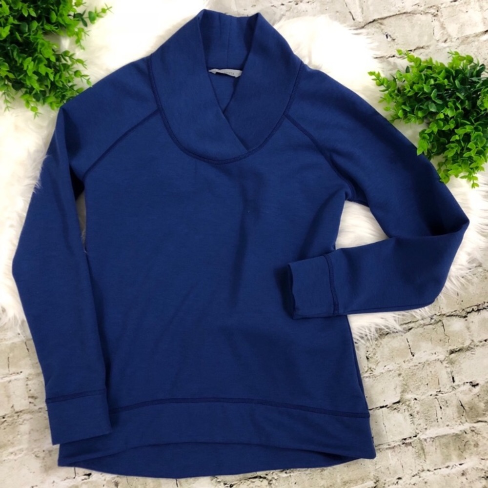 Athleta shawl collar sweater shirt